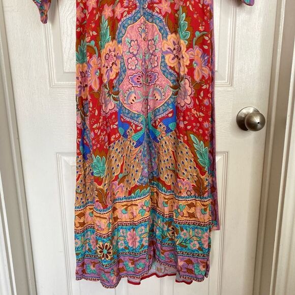 Spell Red and Blue Maxi Dress - Picture 9 of 15